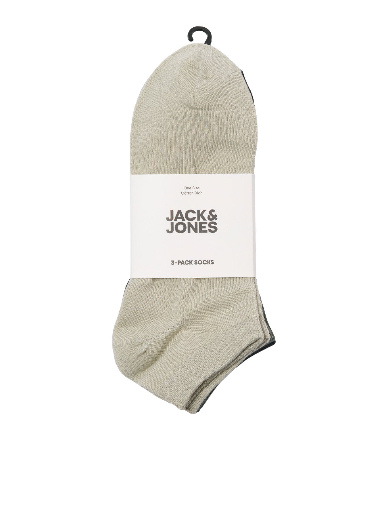 JACMAX SOLID SHORT SOCKS 3 PACK
