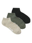 JACMAX SOLID SHORT SOCKS 3 PACK
