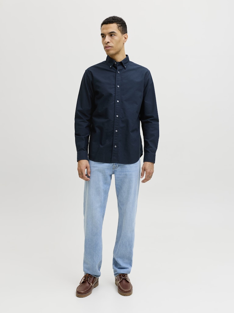 JJEHARVEY OXFORD L/S SHIRT NOOS