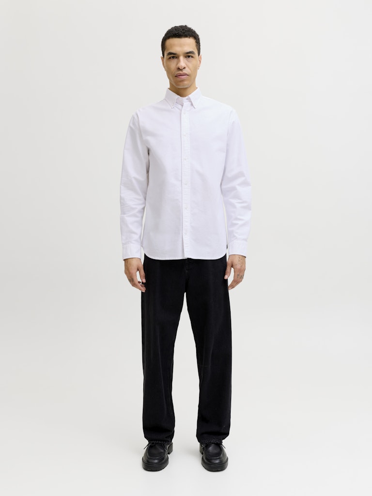 JJEHARVEY OXFORD L/S SHIRT NOOS