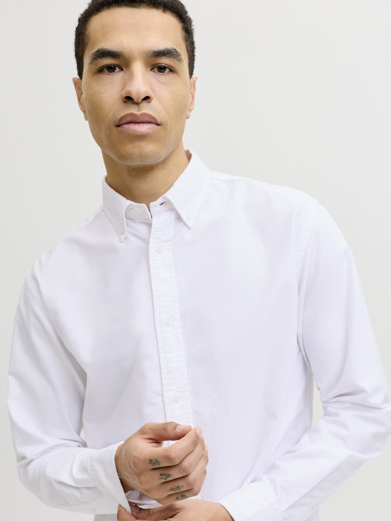 JJEHARVEY OXFORD L/S SHIRT NOOS