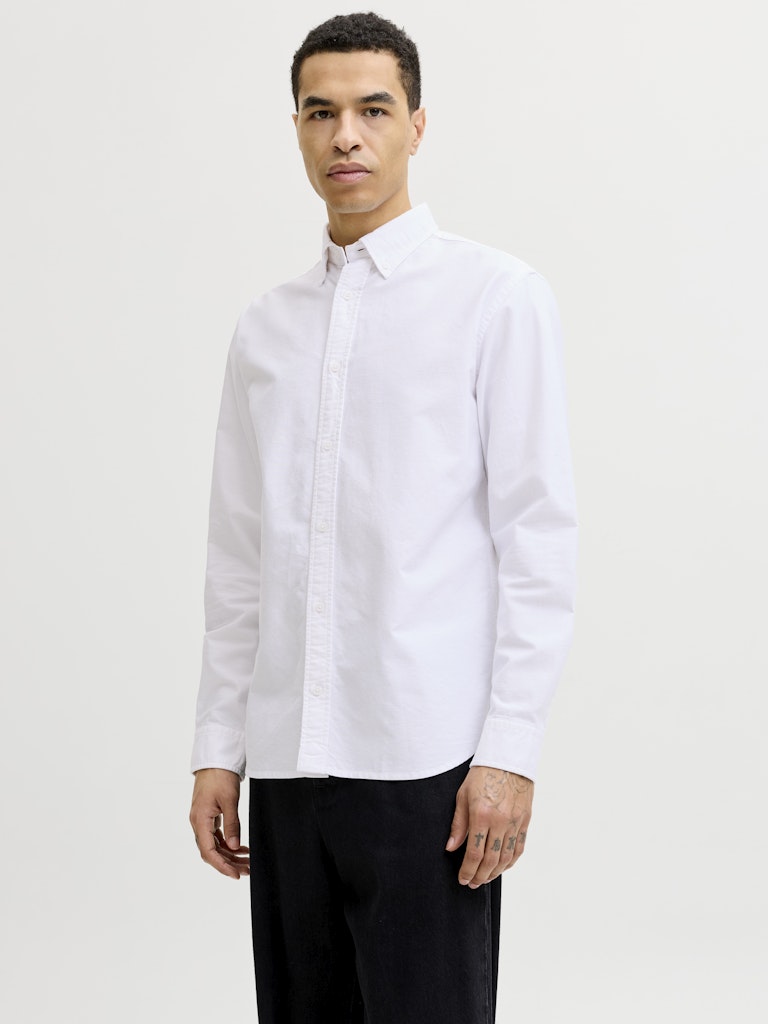 JJEHARVEY OXFORD L/S SHIRT NOOS