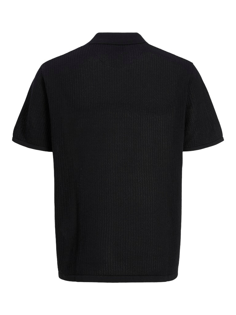 JJEJERRY KNIT SPLIT NECK POLO SS