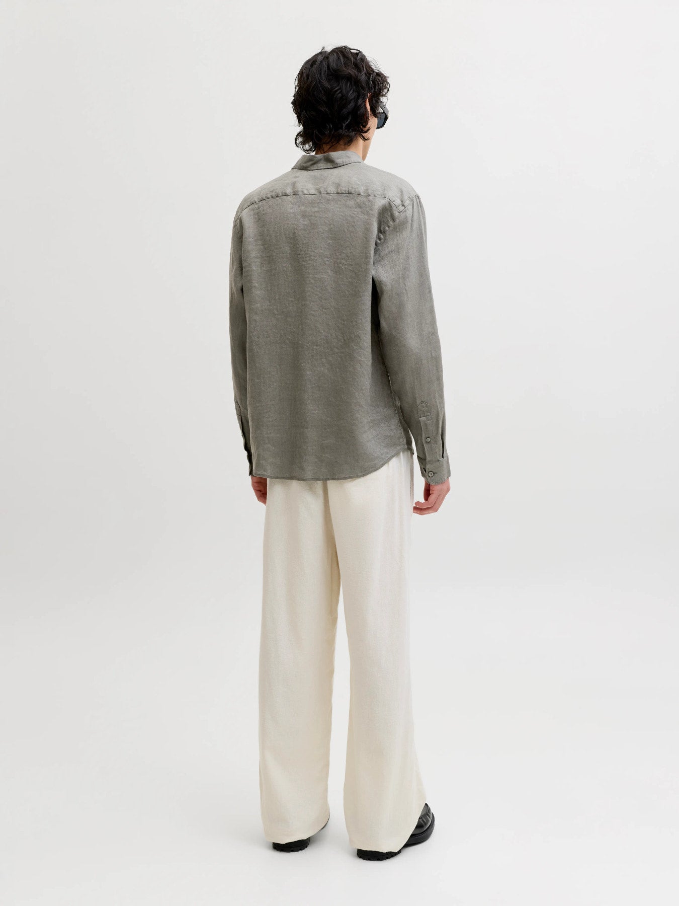JPRBLALAWRENCE LINEN LS SHIRT SN