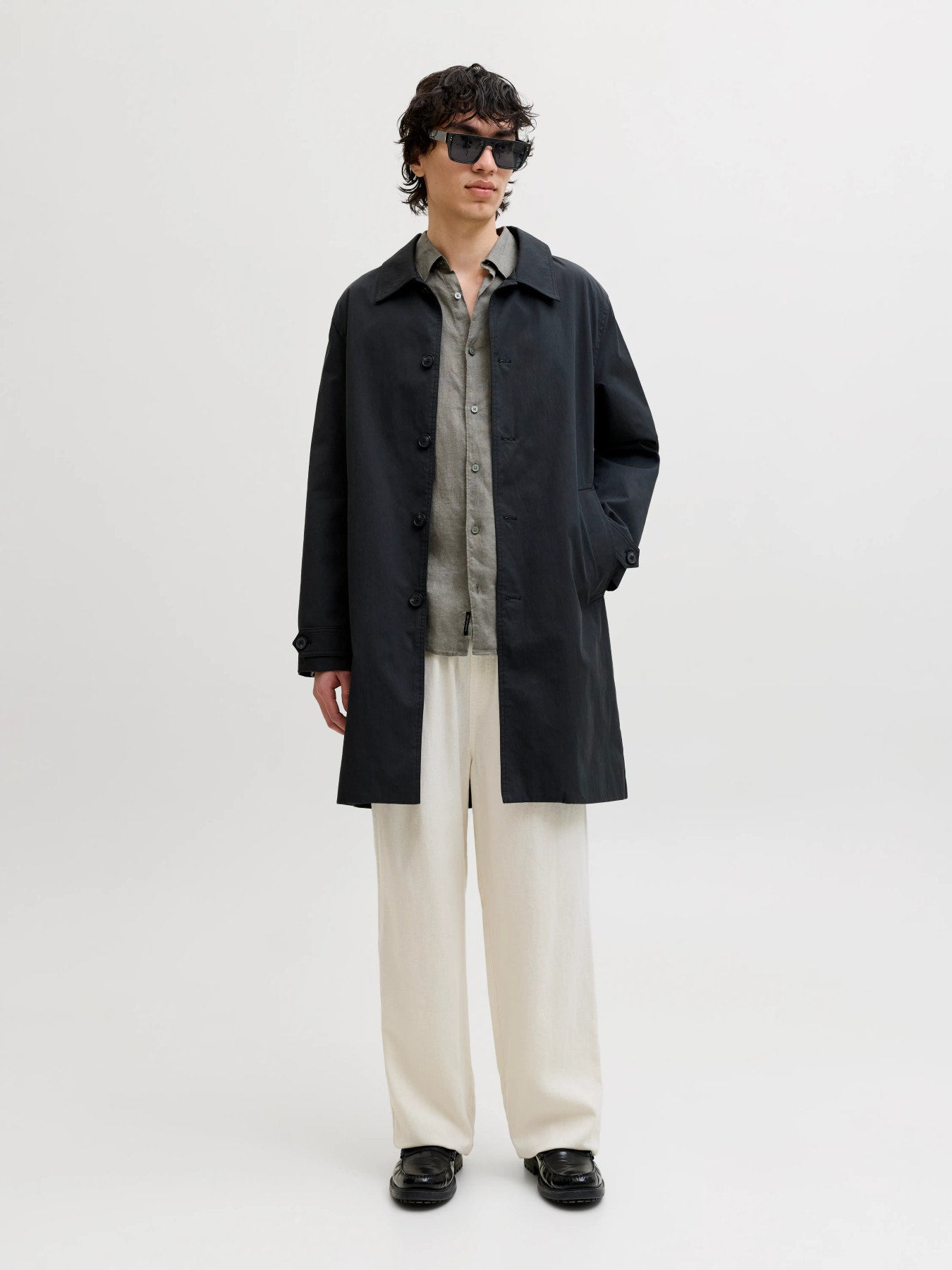JPRBLALAWRENCE LINEN LS SHIRT SN