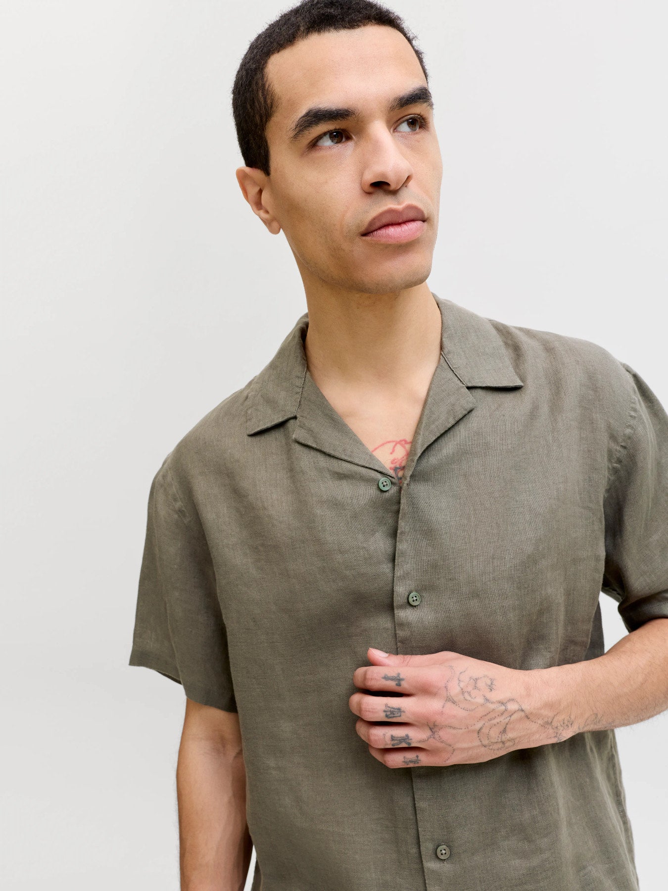 JPRBLALAWRENCE LINEN RESORT S/S SHIRT SN