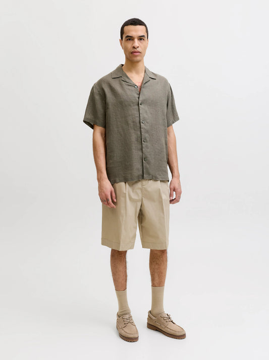 JPRBLALAWRENCE LINEN RESORT S/S SHIRT SN