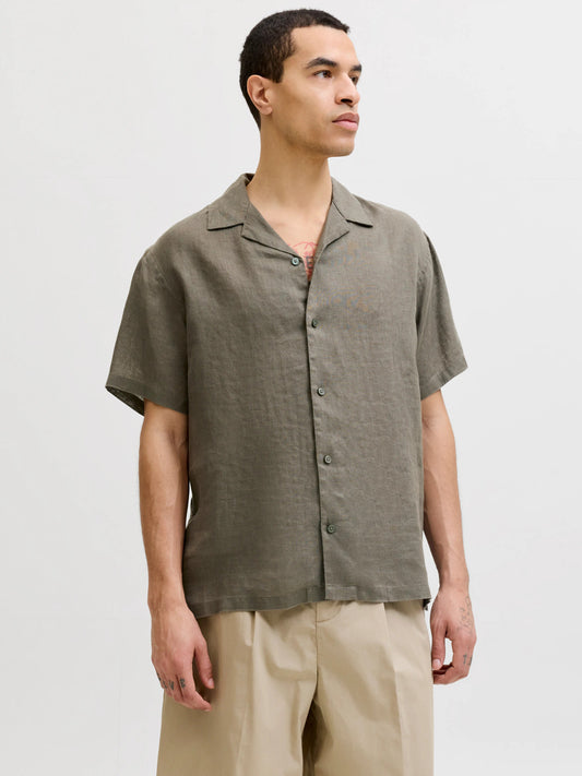 JPRBLALAWRENCE LINEN RESORT S/S SHIRT SN