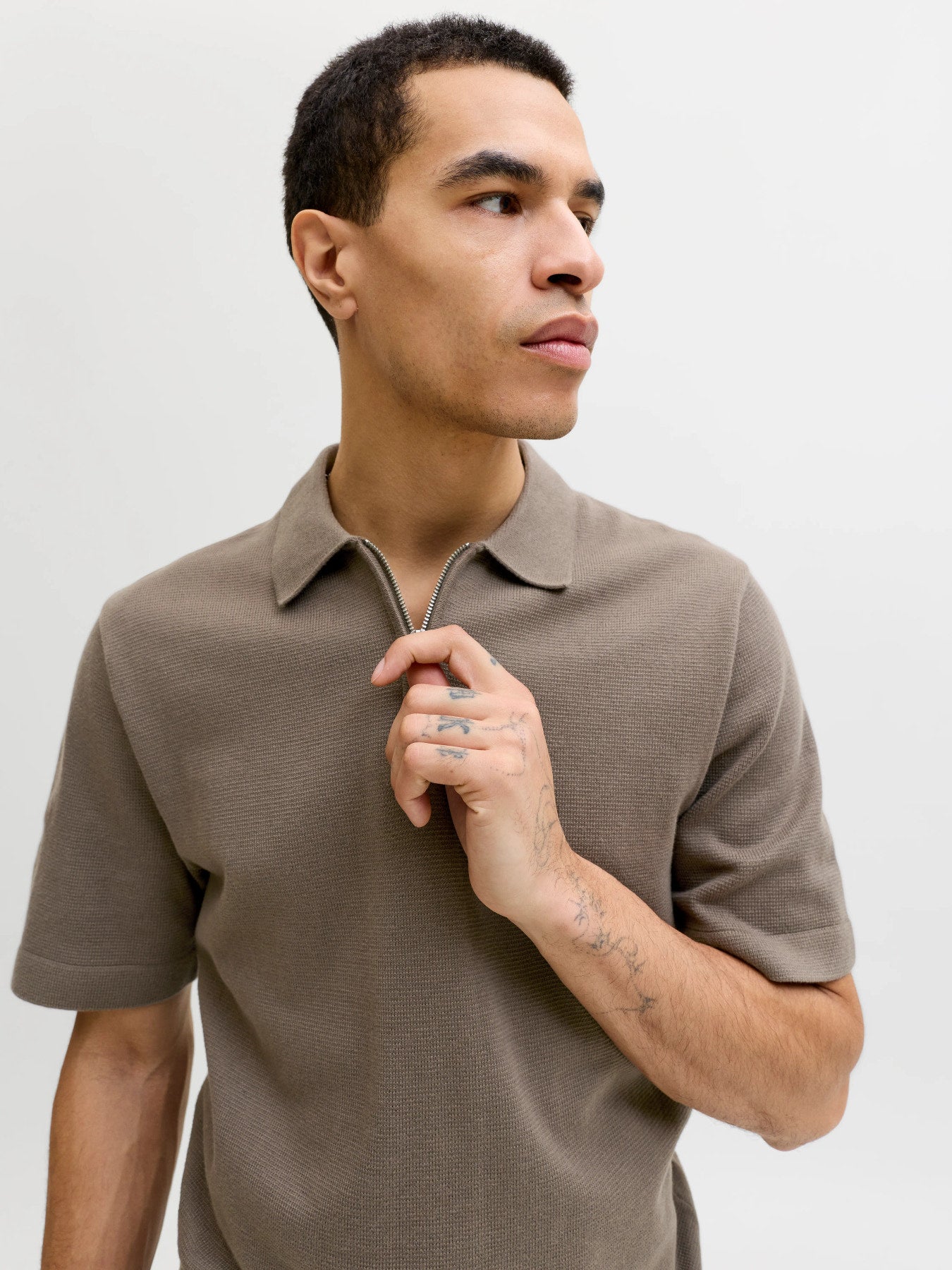 JPRBLAMILANO SPRING KNIT ZIP POLO SS SN