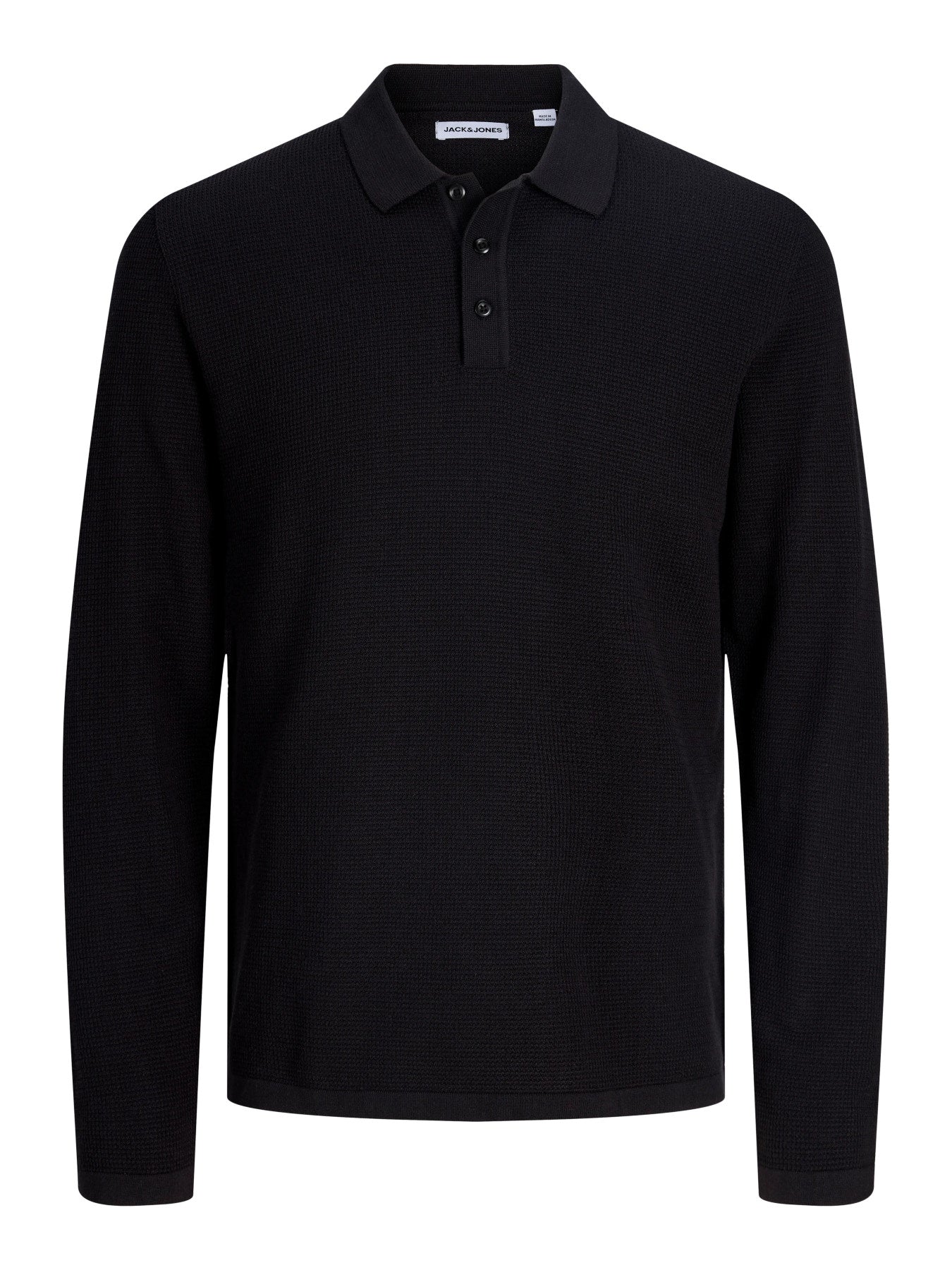 JJEAUSTIN KNIT LS POLO SN