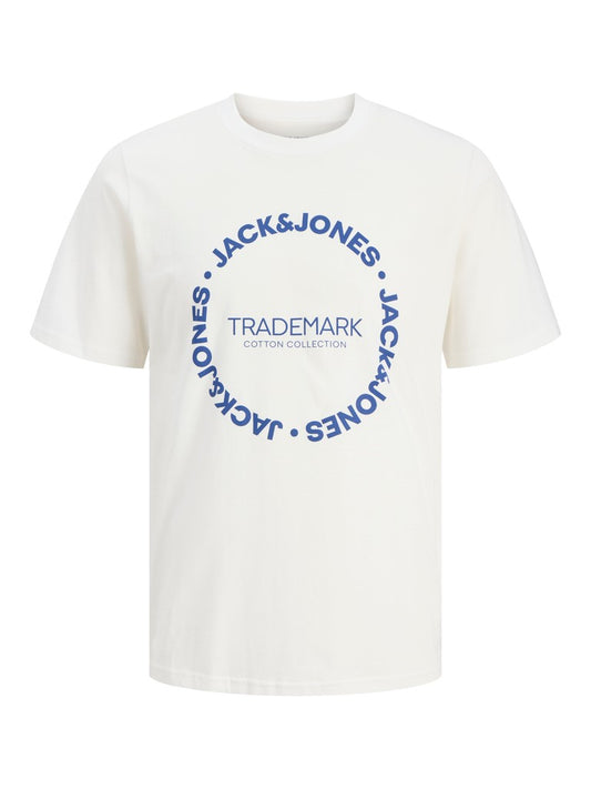 JJBENSON TEE SS CREW NECK - WHITE