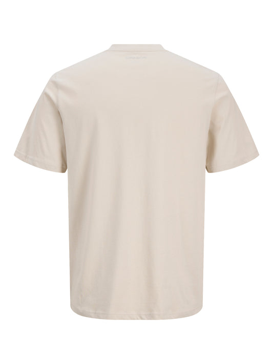 JJBENSON TEE SS CREW NECK - BEIGE