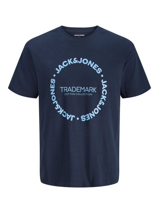JJBENSON TEE SS CREW NECK - NAVY BLUE