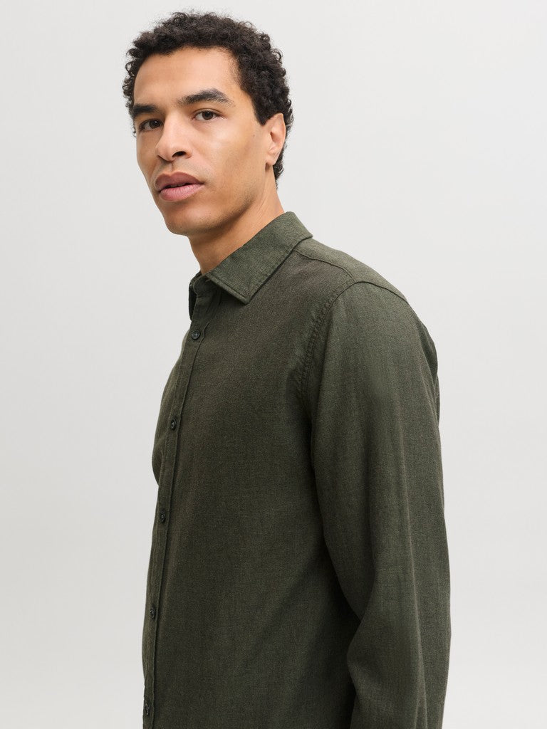 JJEFIELD MELANGE SHIRT LS SN