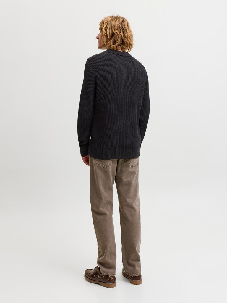 JJPANNEL KNIT LS POLO AW26