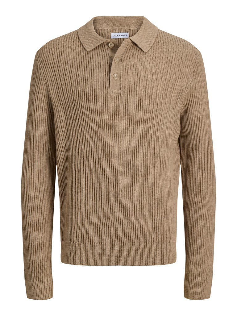 JJPANNEL KNIT LS POLO AW26