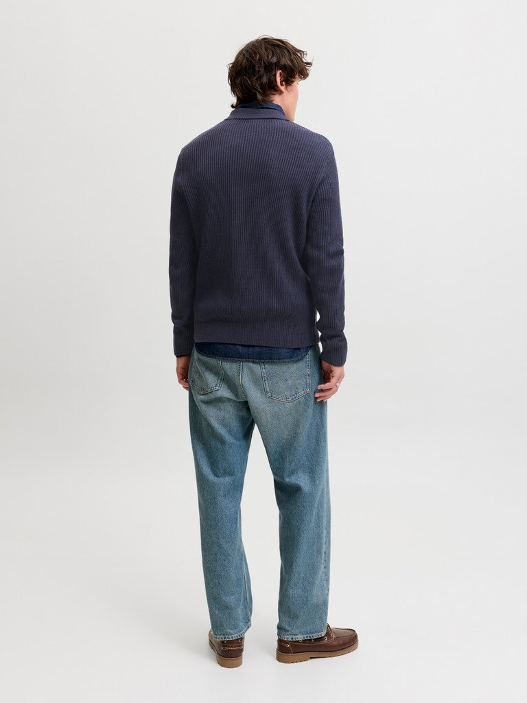 JJPANNEL KNIT LS POLO AW26