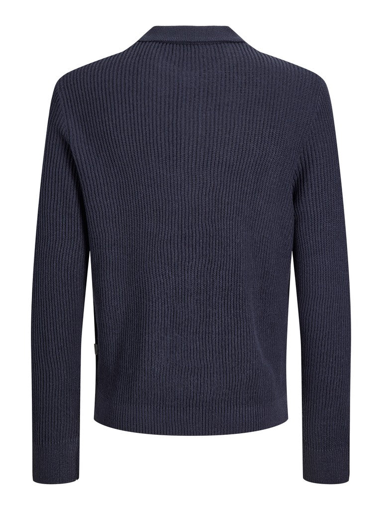 JJPANNEL KNIT LS POLO AW26