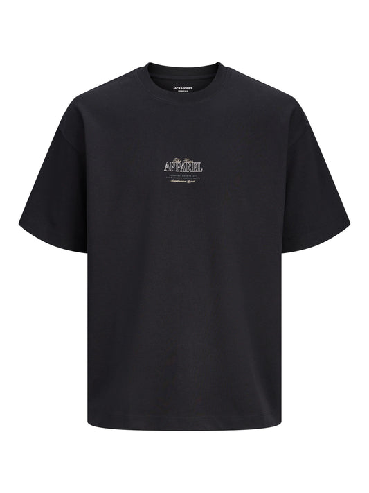 JJEBARRON STUDIO TEE SS O-NECK SN - BLACK