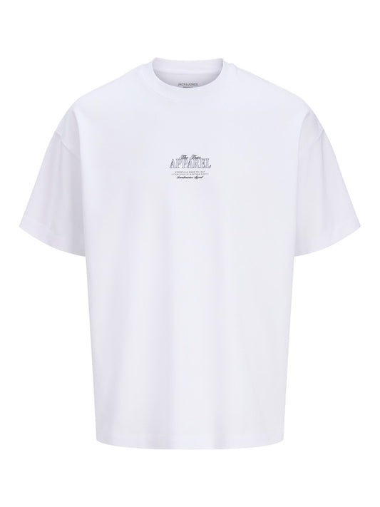 JJEBARRON STUDIO TEE SS O-NECK SN - WHITE