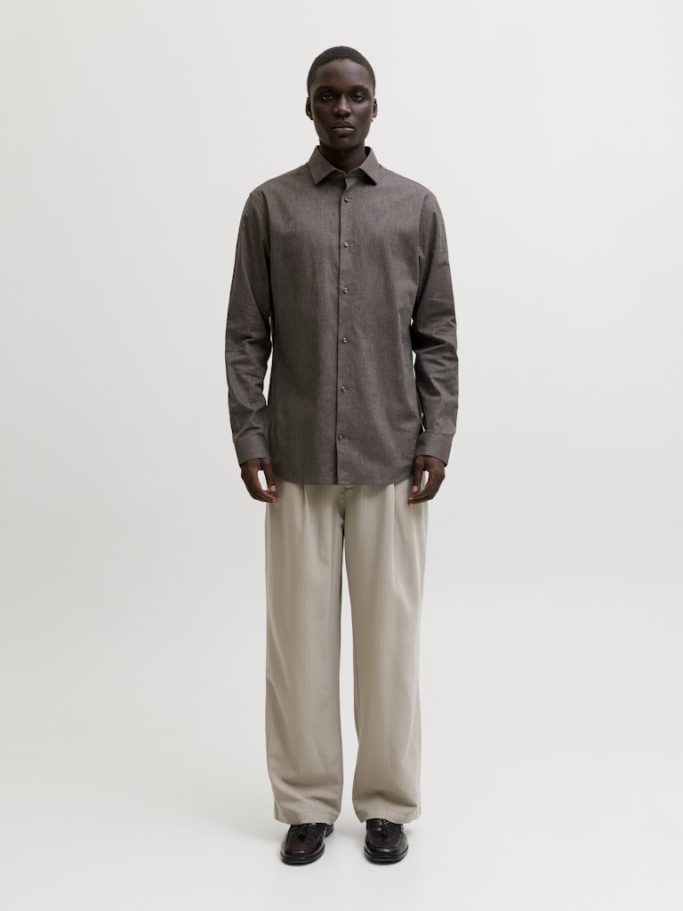 JPRBLAPARKER HEATHER L/S SHIRT STYD