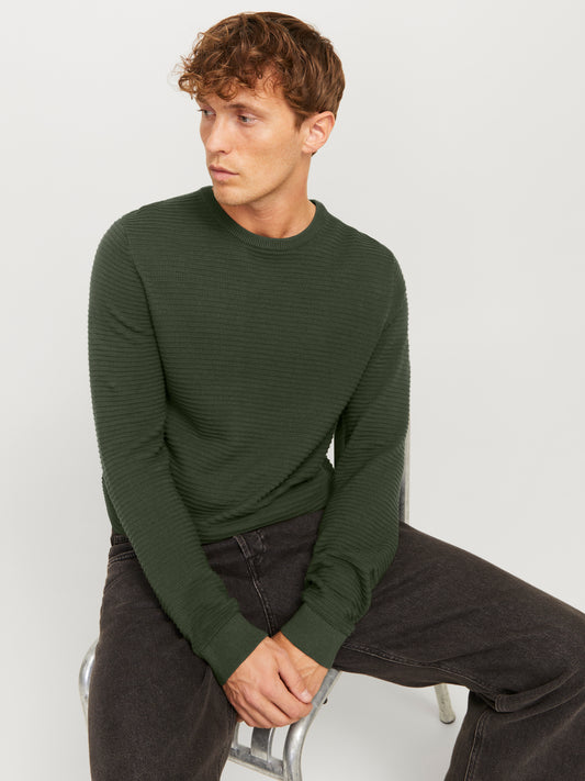 JJOTTO KNIT CREW NECK LN