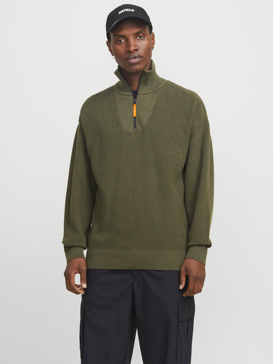 JCOOUTDOOR KNIT HALF ZIP HIGH NECK SN