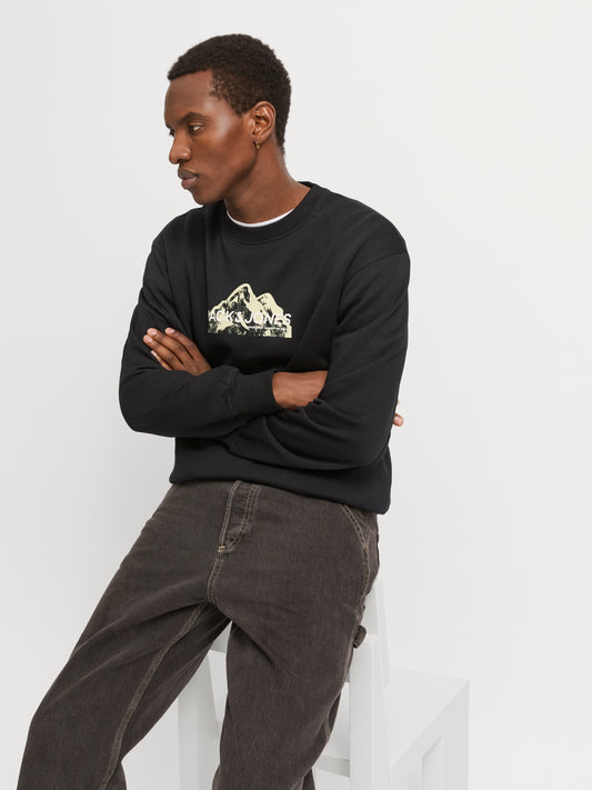 JCOMOUNTAIN LOGO SWEAT CREW NECK