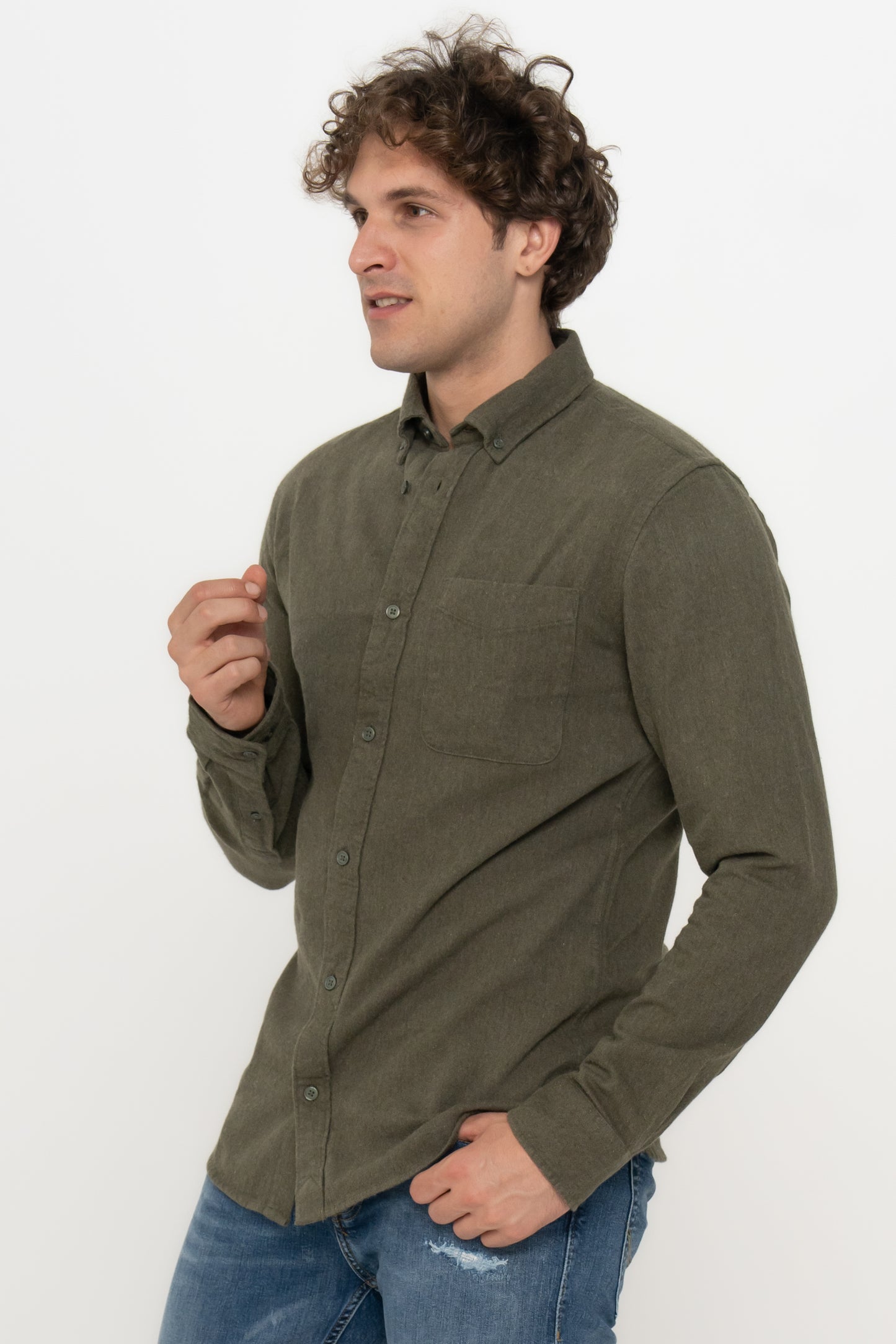 JPRBLUBROOK MELANGE SHIRT L/S