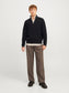 JPRCCMILANO STITCH KNIT HALF ZIP SN