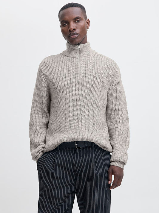 JORBLEECKER KNIT HALF ZIP BF