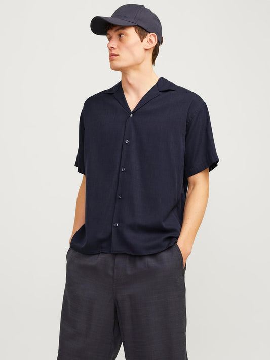 JPRCCAARON TENCEL RESORT SHIRT S/S LN