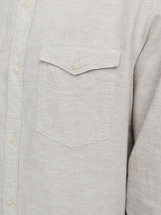 JCOSHERIDAN LINEN BLEND SHIRT LS