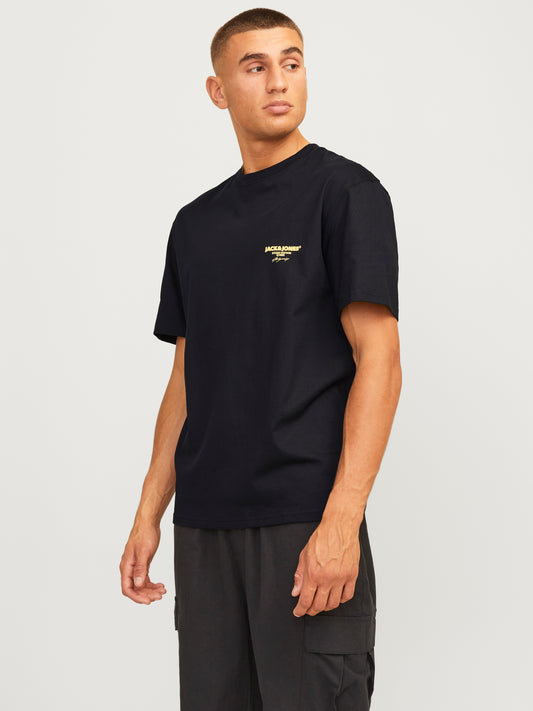 JORBORA BRANDING TEE SS CREW NECK BLK