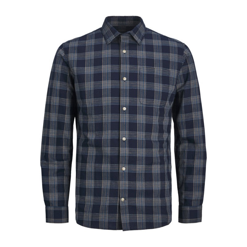 JPRBLUSUMMER LINEN CHECK SHIRT L/S