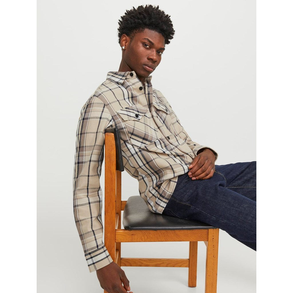 JPRCCROY SPRING CHECK OVERSHIRT L/S SN